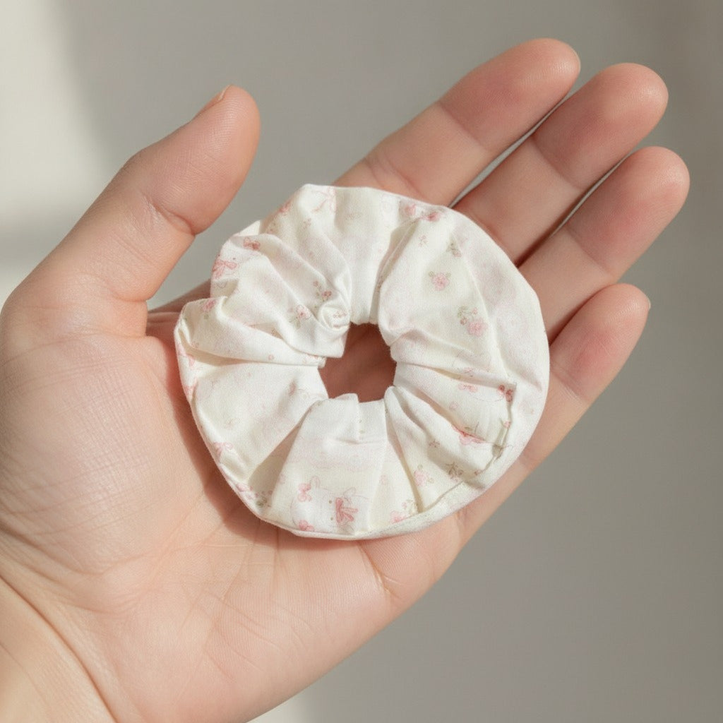 Sweet Cartoon Print Hair Scrunchie – hair accessories (view 3)