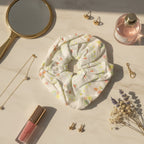 Floral Print Scrunchie Hair Tie – hair accessories (view 3)