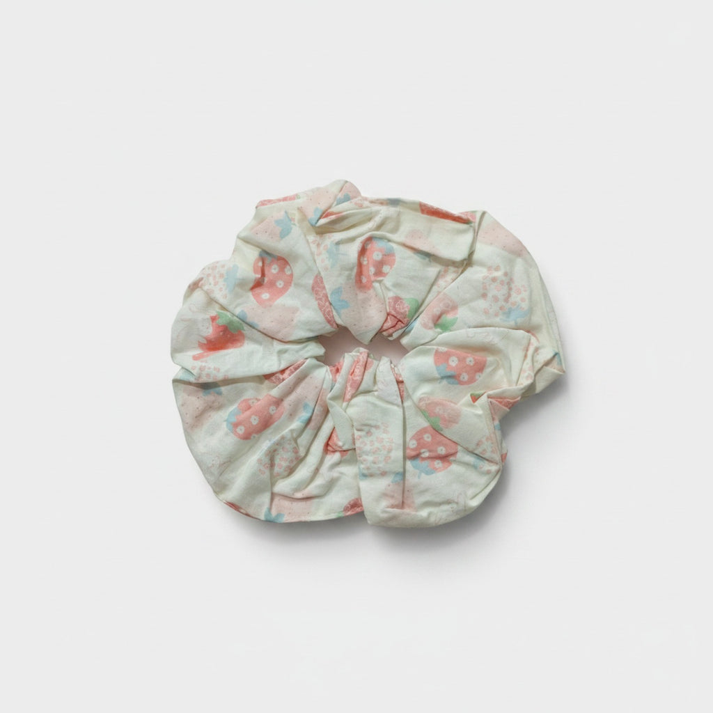 Floral Velvet Scrunchie Hair Tie