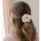 Floral Velvet Scrunchie Hair Tie