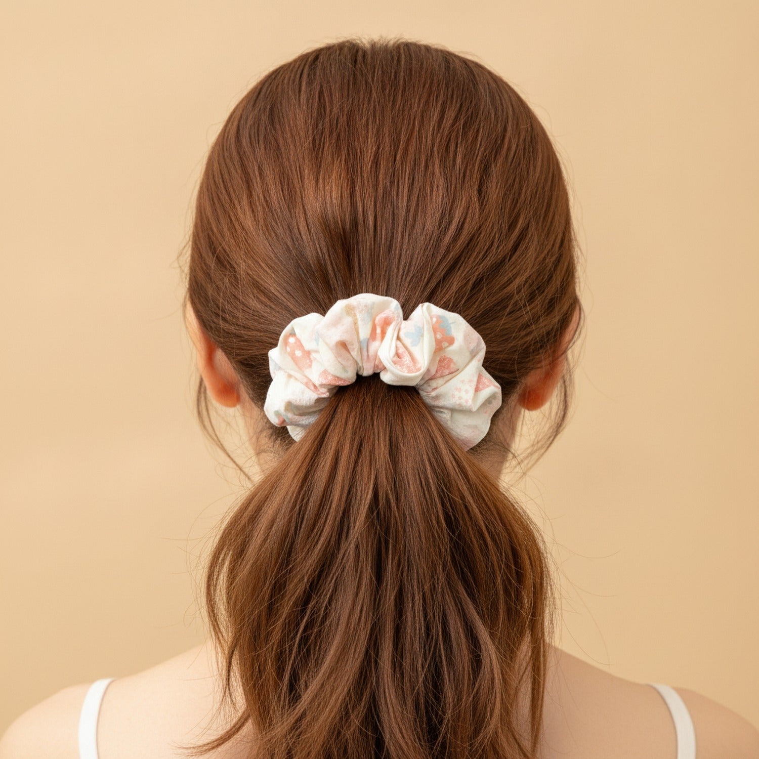 Floral Velvet Scrunchie Hair Tie