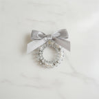 Metallic Gold Bow Spiral Hair Clip – hair accessories (view 2)