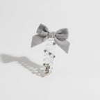 Metallic Gold Bow Spiral Hair Clip – hair accessories (view 1)