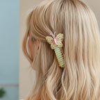 Butterfly Coil Hair Tie Gold Glitter