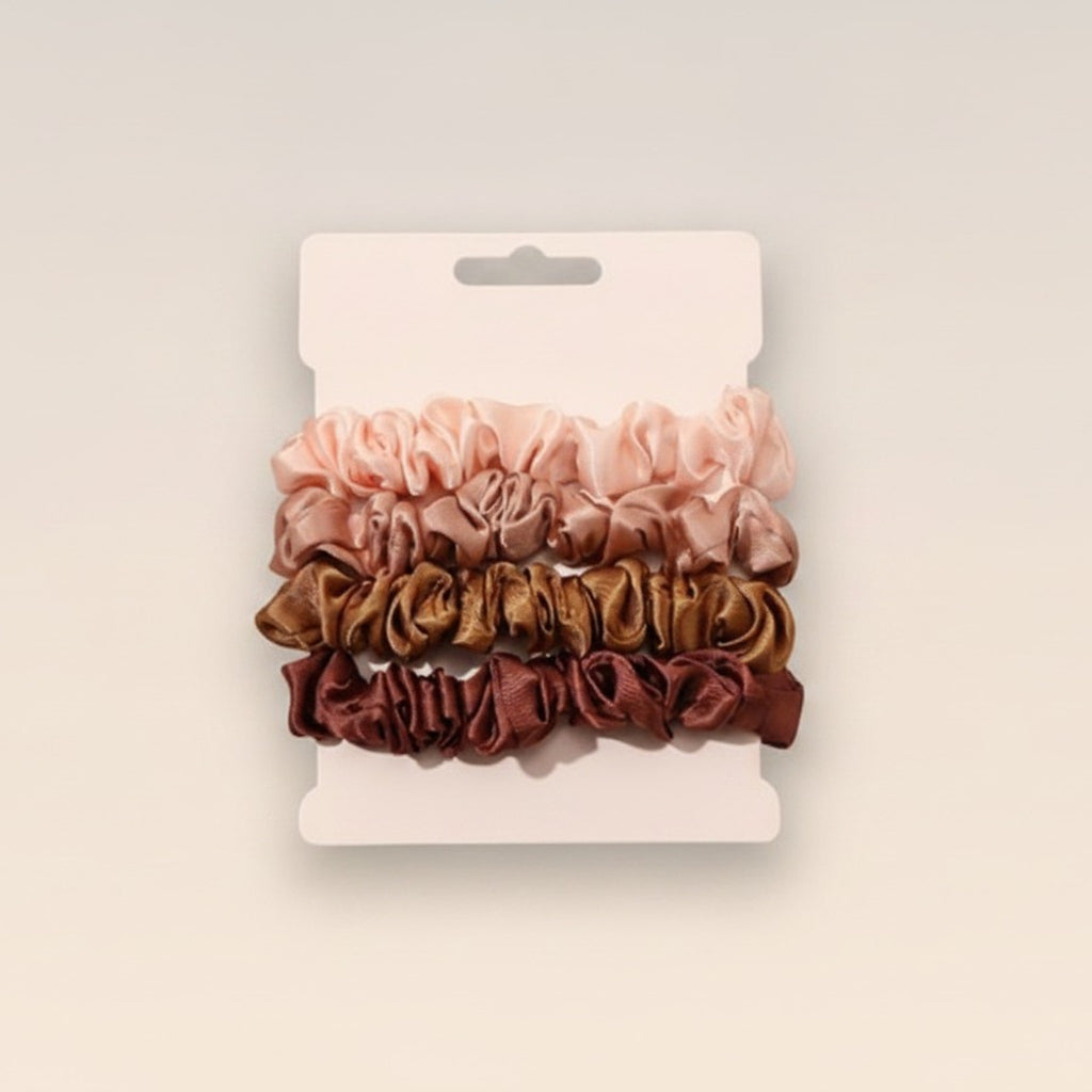 Satin Scrunchie Hair Ties Set – hair accessories (view 3)