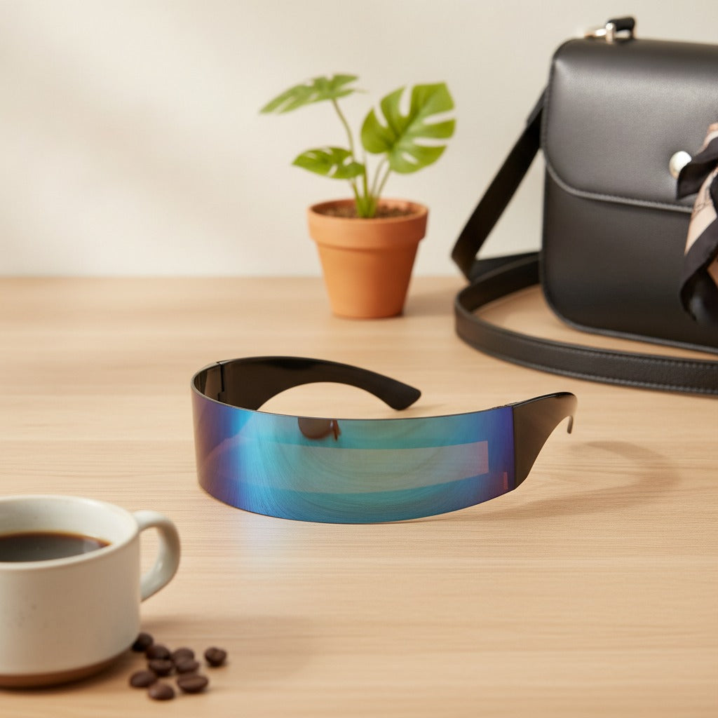 Futuristic Shield Visor Sunglasses – eyewear (view 3)
