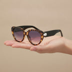Chic Cat-Eye Sunglasses with Pearl Accent – eyewear (view 5)