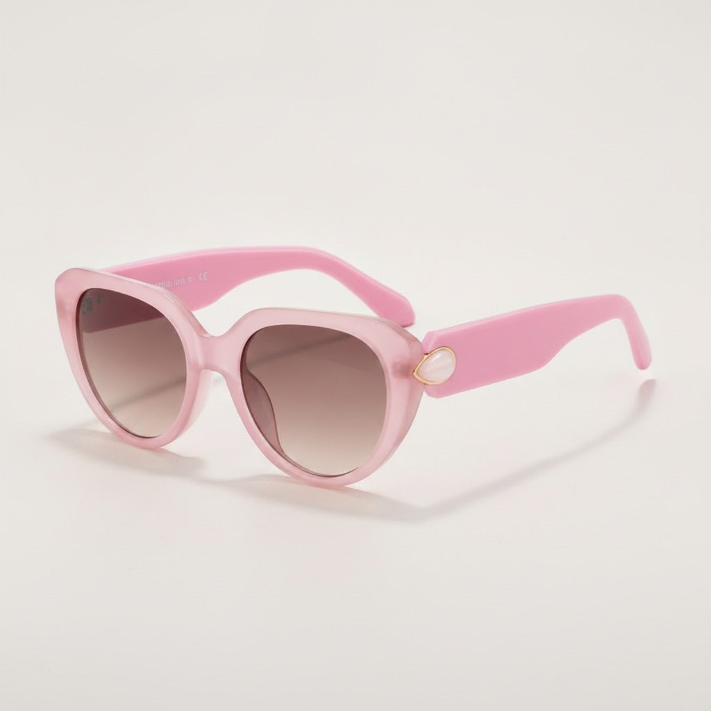 Chic Cat-Eye Sunglasses with Pearl Accent – eyewear (view 3)