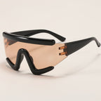Wavy Frame Shield Sunglasses – eyewear (view 1)
