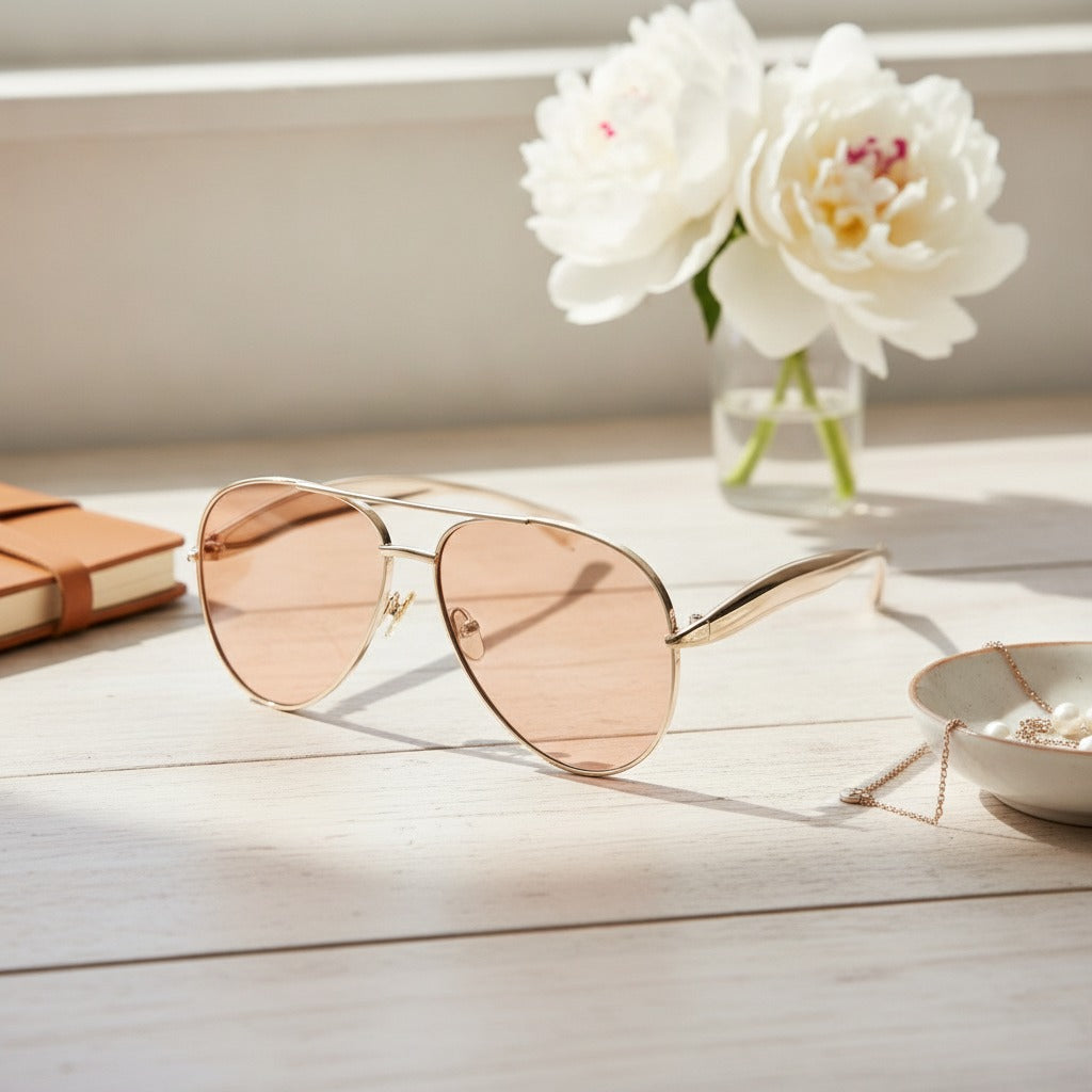 Classic Metal Frame Aviator Sunglasses – eyewear (view 3)