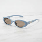 Blue Oval Retro Sunglasses – eyewear (view 3)