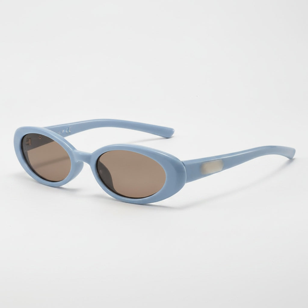 Blue Oval Retro Sunglasses – eyewear (view 1)
