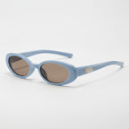 Blue Oval Retro Sunglasses – eyewear (view 1)