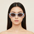 Blue Oval Retro Sunglasses – eyewear (view 2)