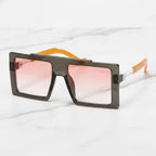 Square Oversized Gradient Pink Sunglasses – eyewear (view 2)