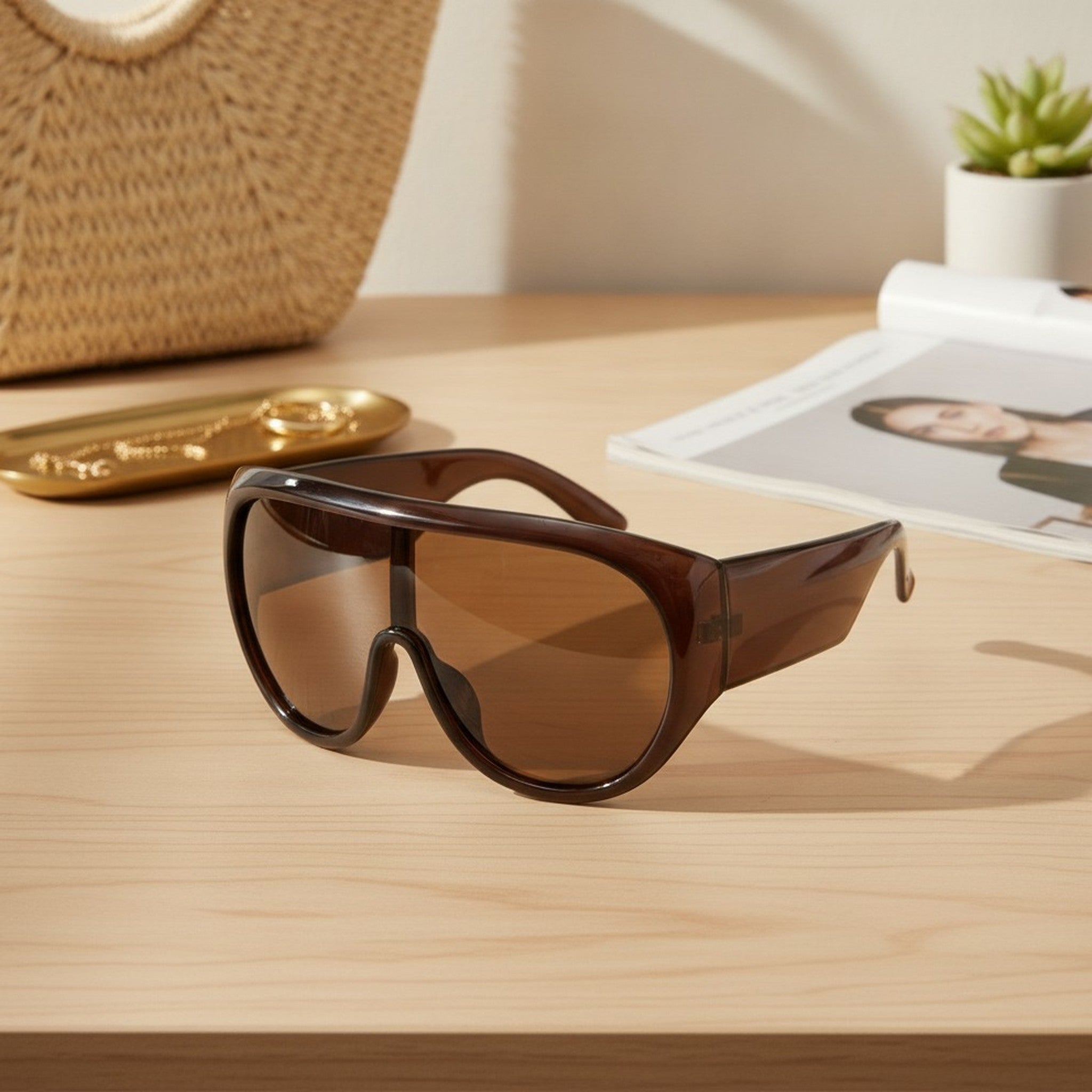 Oversized Shield Sunglasses – eyewear (view 5)