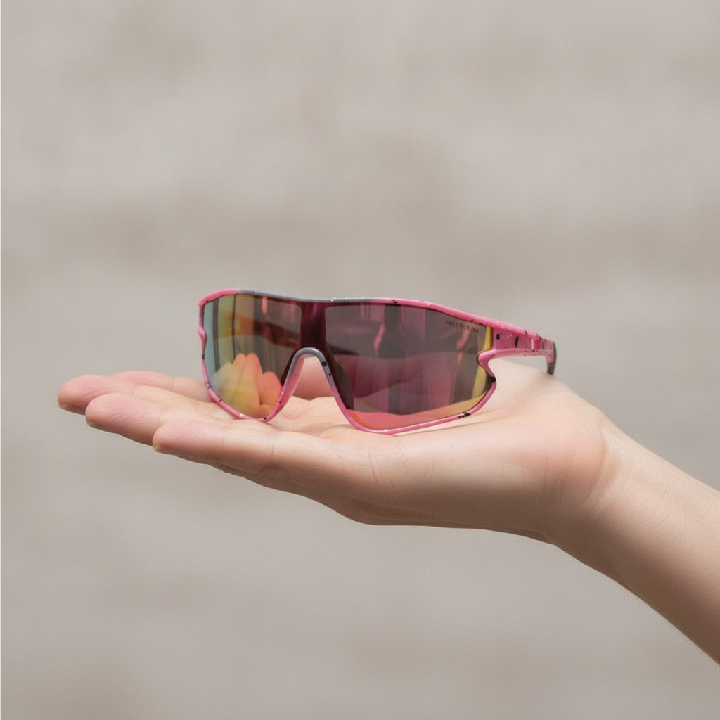 Trendy Mirrored Sport Sunglasses – eyewear (view 3)