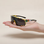 Graffiti Print Shield Sunglasses – eyewear (view 3)