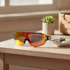 Stylish Mirror Shield Sunglasses – eyewear (view 3)