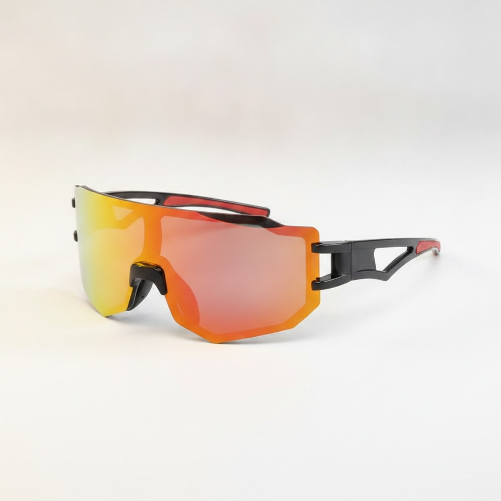 Stylish Mirror Shield Sunglasses – eyewear (view 1)
