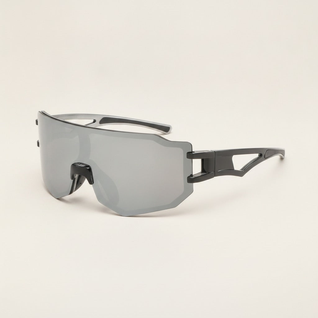Stylish Mirror Shield Sunglasses – eyewear (view 2)
