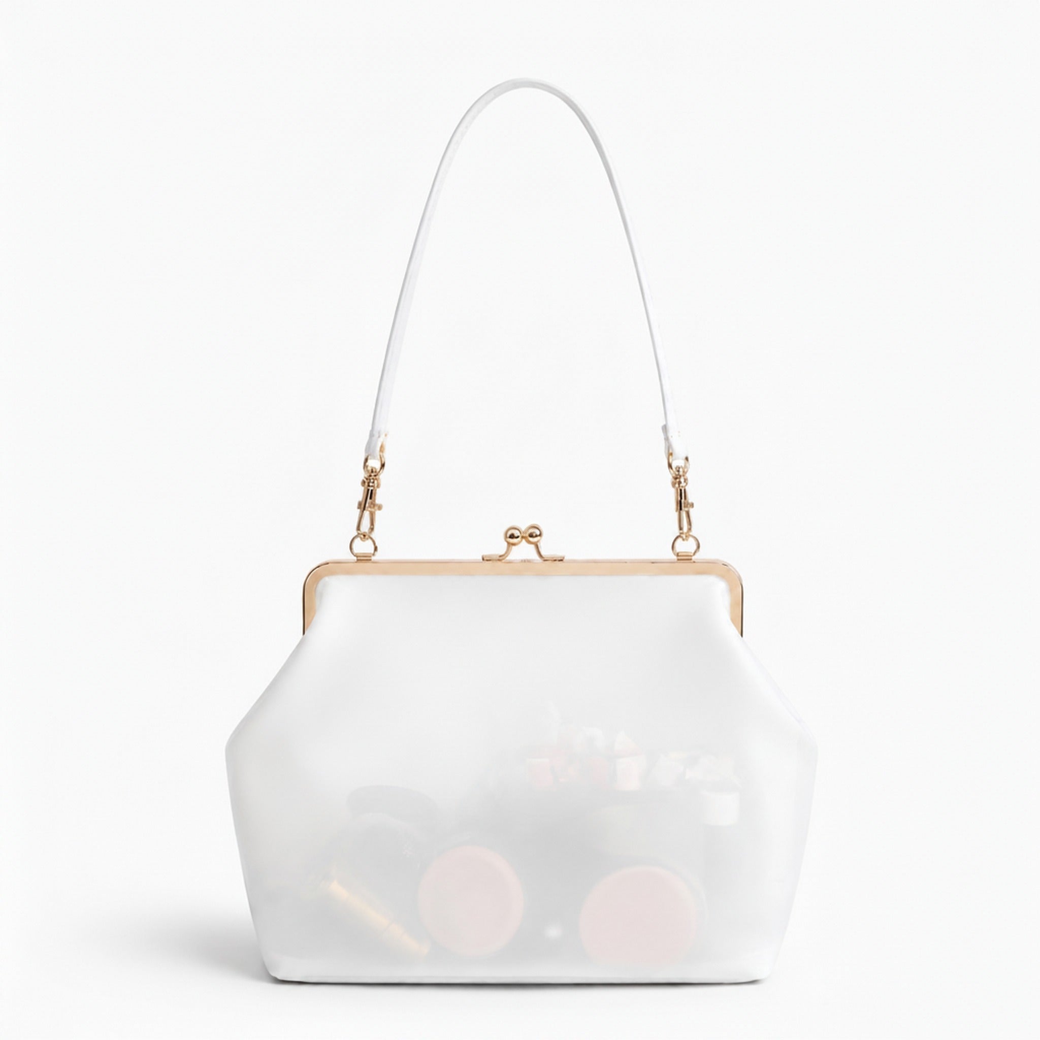 Candy Color Jelly Shoulder Bag - White – bags & wallets (view 1)
