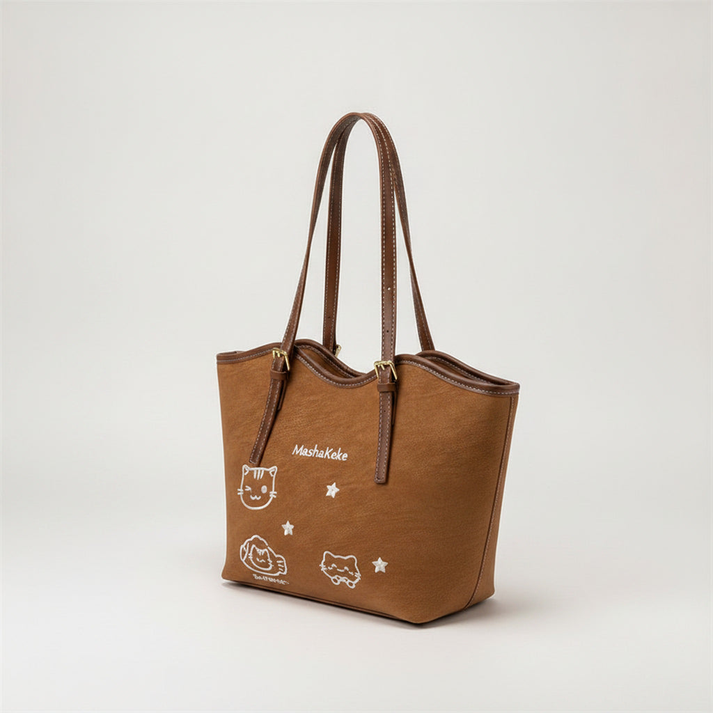 Brown Tote Bag TOTMM0006 – bags & wallets (view 1)