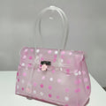 Polka Dot Jelly Tote Bag - Pink – bags & wallets (view 1)