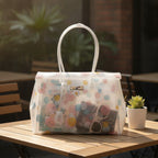Polka Dot Jelly Tote Bag - Stripe – bags & wallets (view 3)