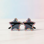 Star Sprinkles Shaped Funky Party Sunglasses - Rainbow Sprinkle Star – eyewear (view 2)