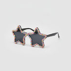 Star Sprinkles Shaped Funky Party Sunglasses - Rainbow Sprinkle Star – eyewear (view 1)