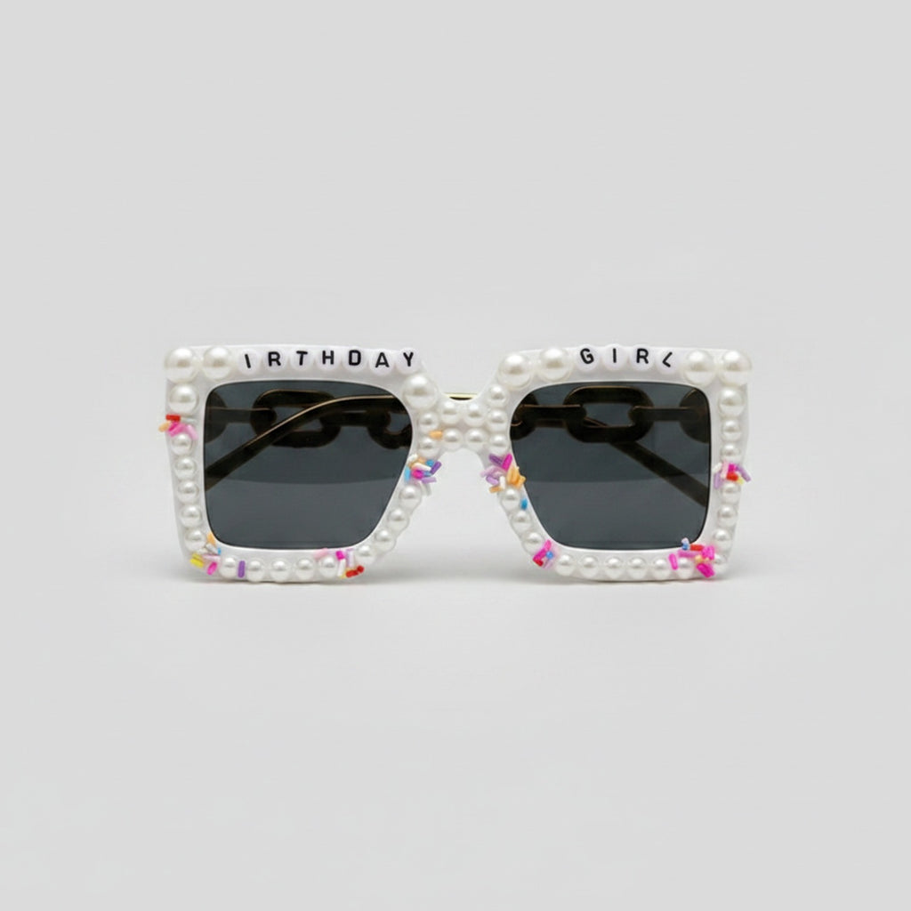 Pearl Beaded Birthday Girl Sunglasses - Pearl Birthday Girl – eyewear (view 1)