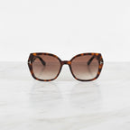 Tortoiseshell Square Gradient Sunglasses With Metal Bridge – eyewear (view 2)