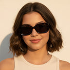 Tortoiseshell Chunky Square Sunglasses Brown
