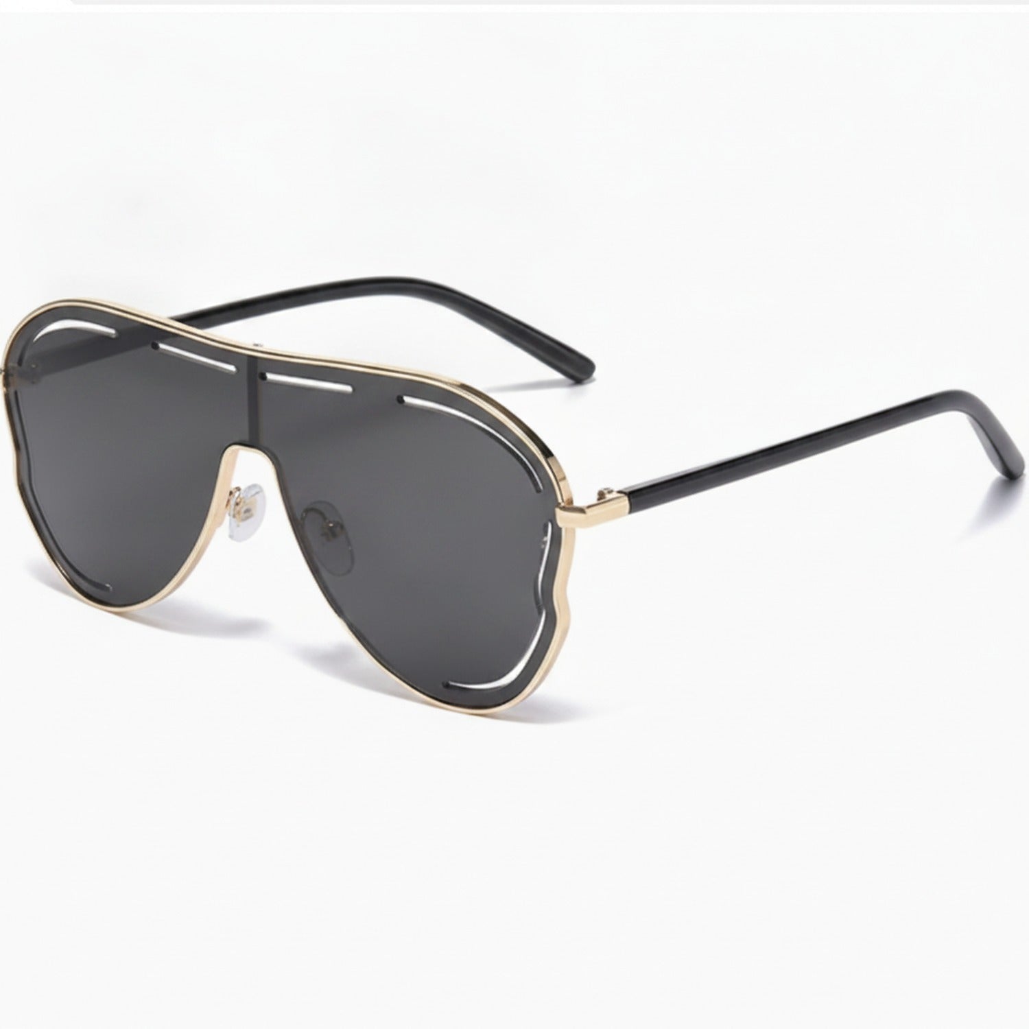 Aviator Sunglasses - Gold Frame Gray