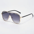 Aviator Sunglasses - Gold Frame Dual Gray