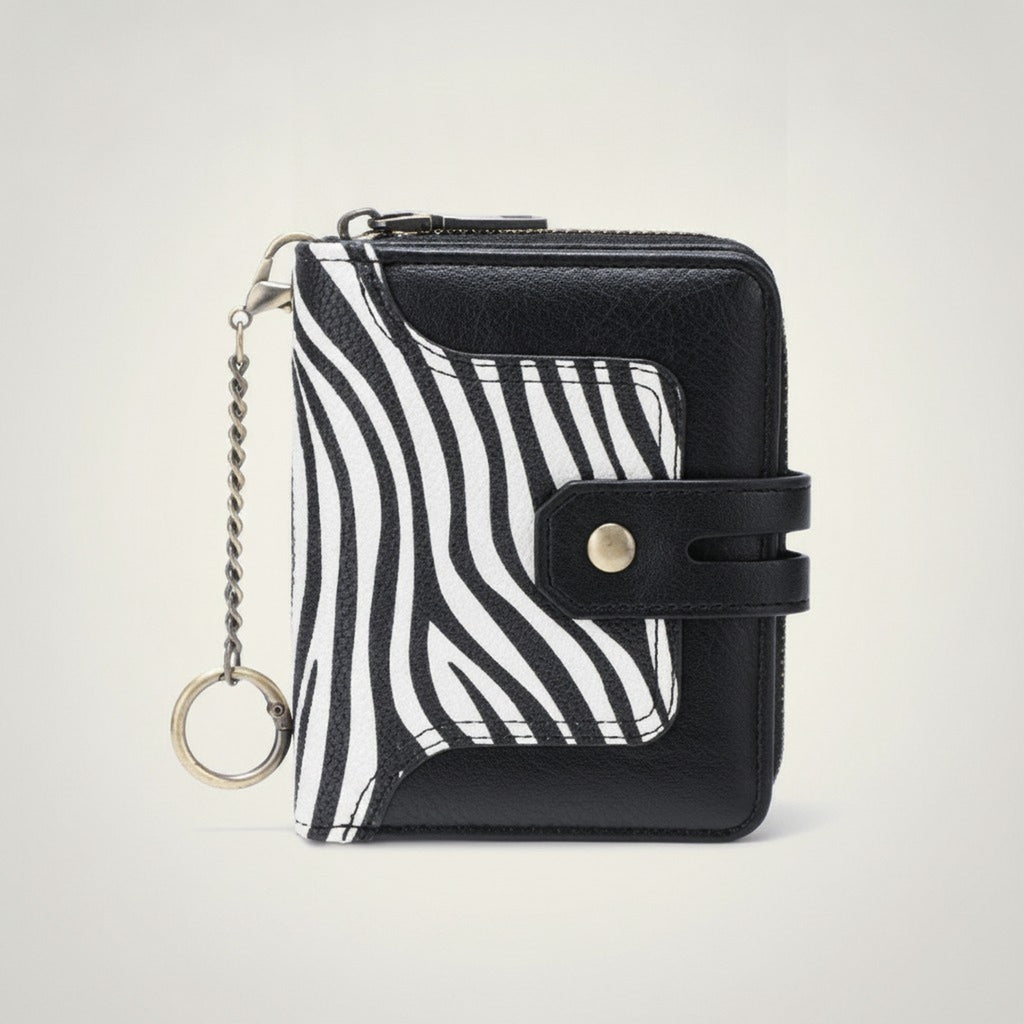 Compact Cow Print Bifold Wallet – bags & wallets (view 3)