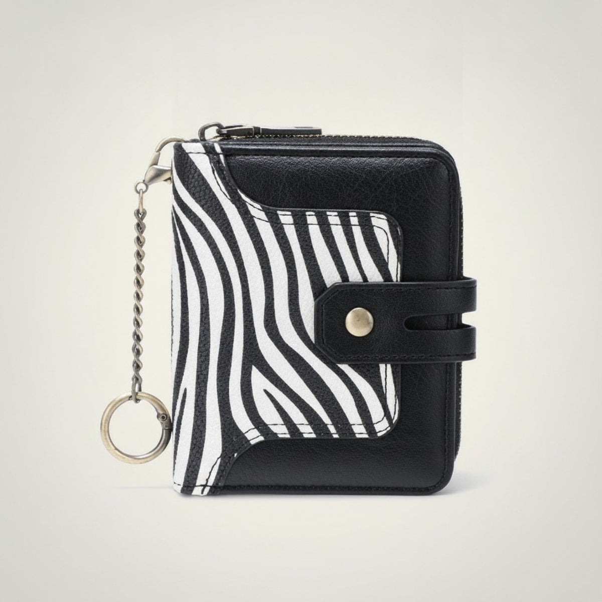 Compact Cow Print Bifold Wallet – bags & wallets (view 3)
