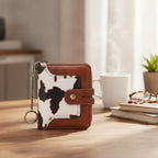 Compact Cow Print Bifold Wallet – bags & wallets (view 4)