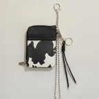 Cow Print Wallet with Chain Keychain – bags & wallets (view 1)