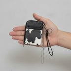 Cow Print Wallet with Chain Keychain – bags & wallets (view 4)