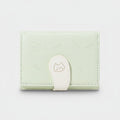 Pastel Green Cat Charm Trifold Wallet