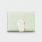 Pastel Green Cat Charm Trifold Wallet