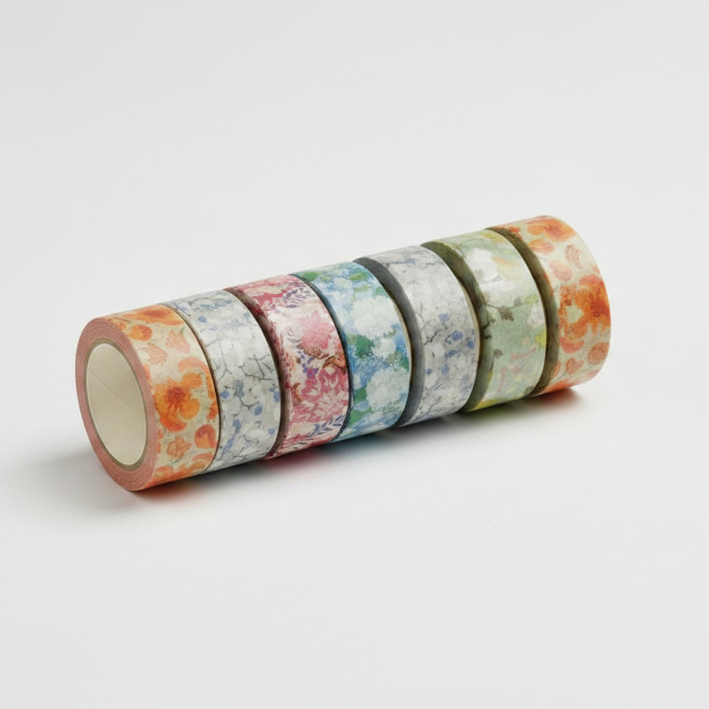 Floral Washi Tape Set - Botanical Design - SKU-2
