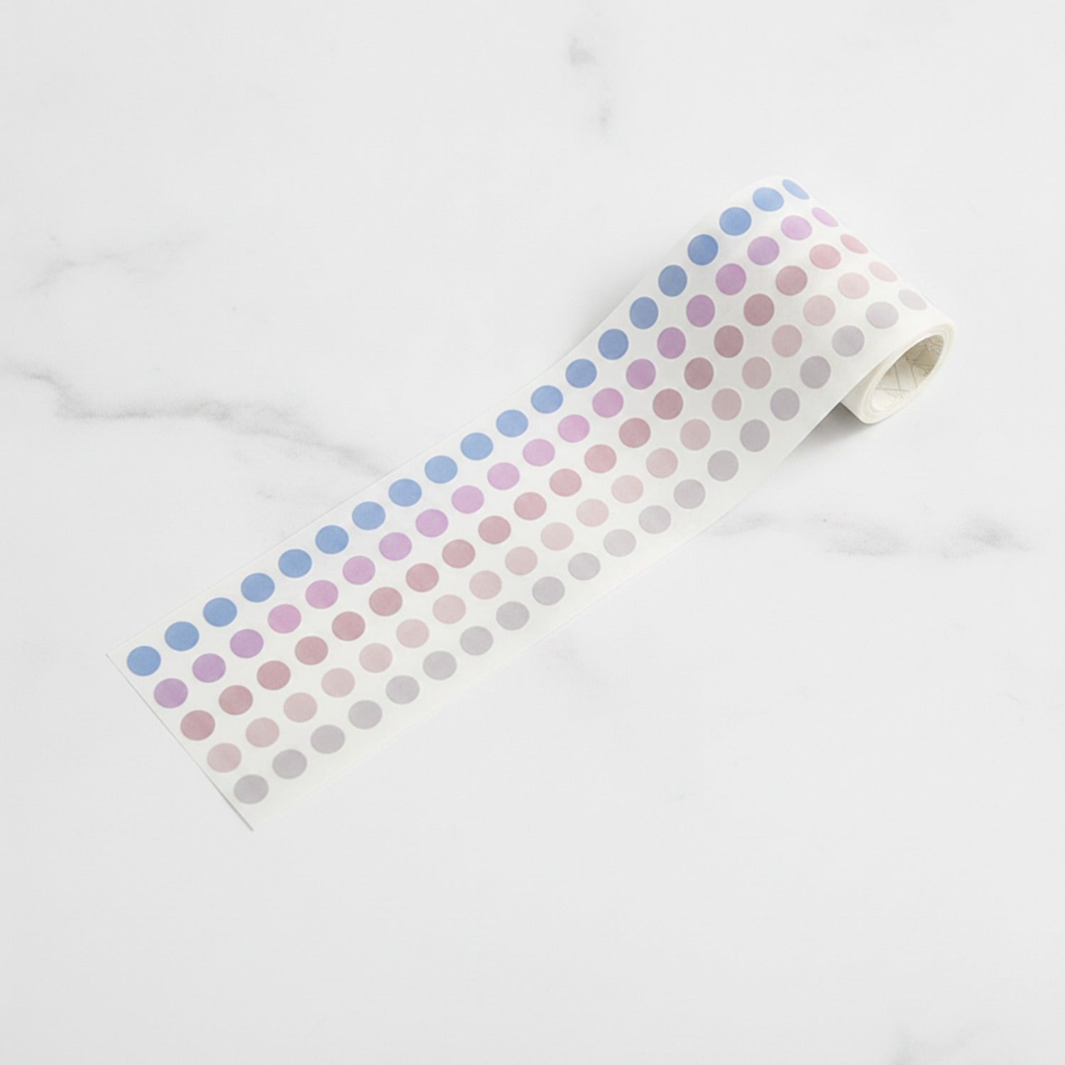 Ombre Color Gradient Dot Sticker Roll