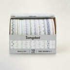 Assorted Decorative Paper Tape 10 Rolls – stationery (view 1)