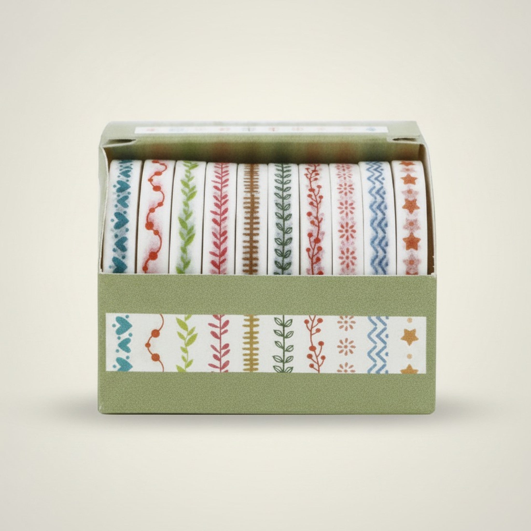 Assorted Decorative Paper Tape 10 Rolls – stationery (view 2)