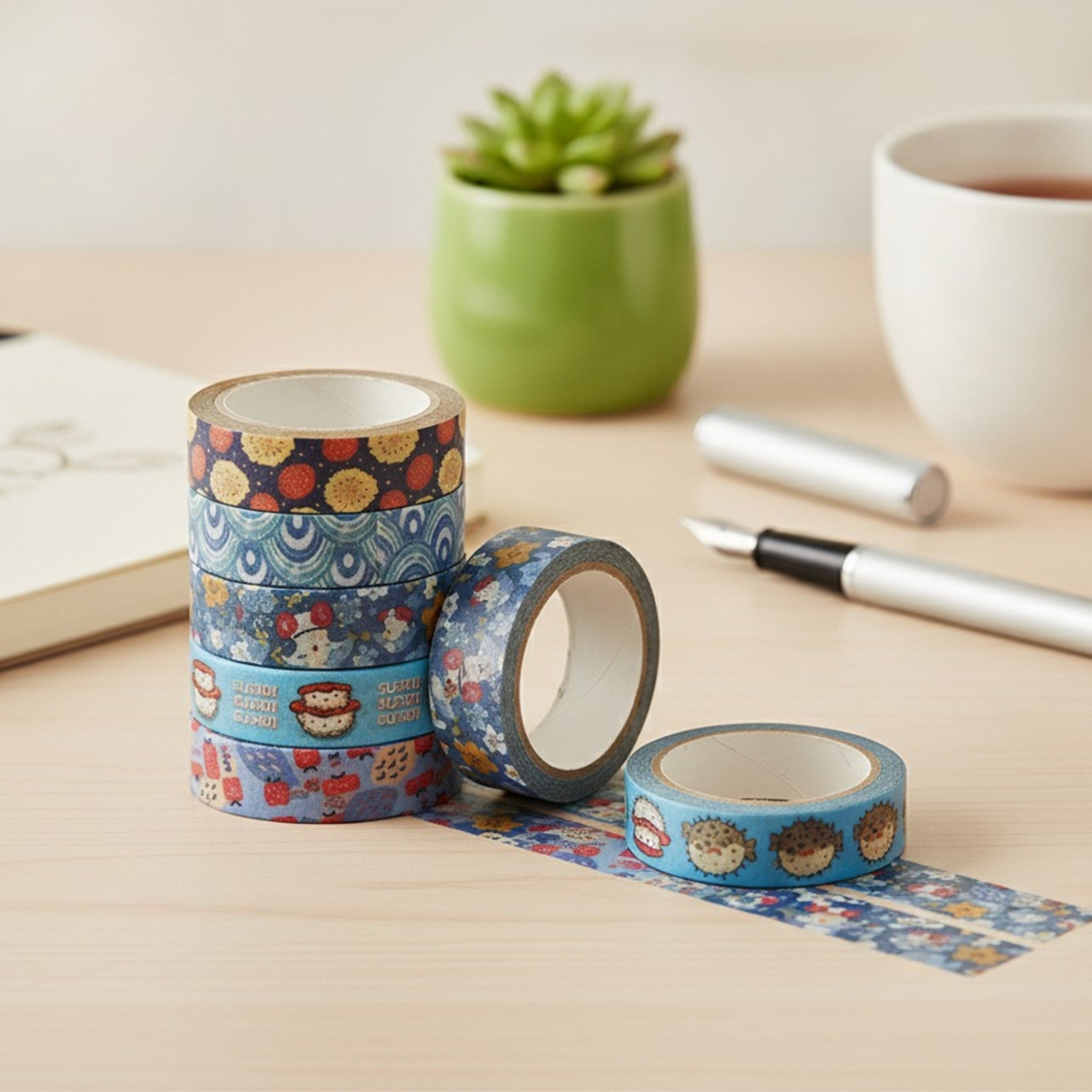 Japanese Themed Masking Tape Set – stationery (view 3)