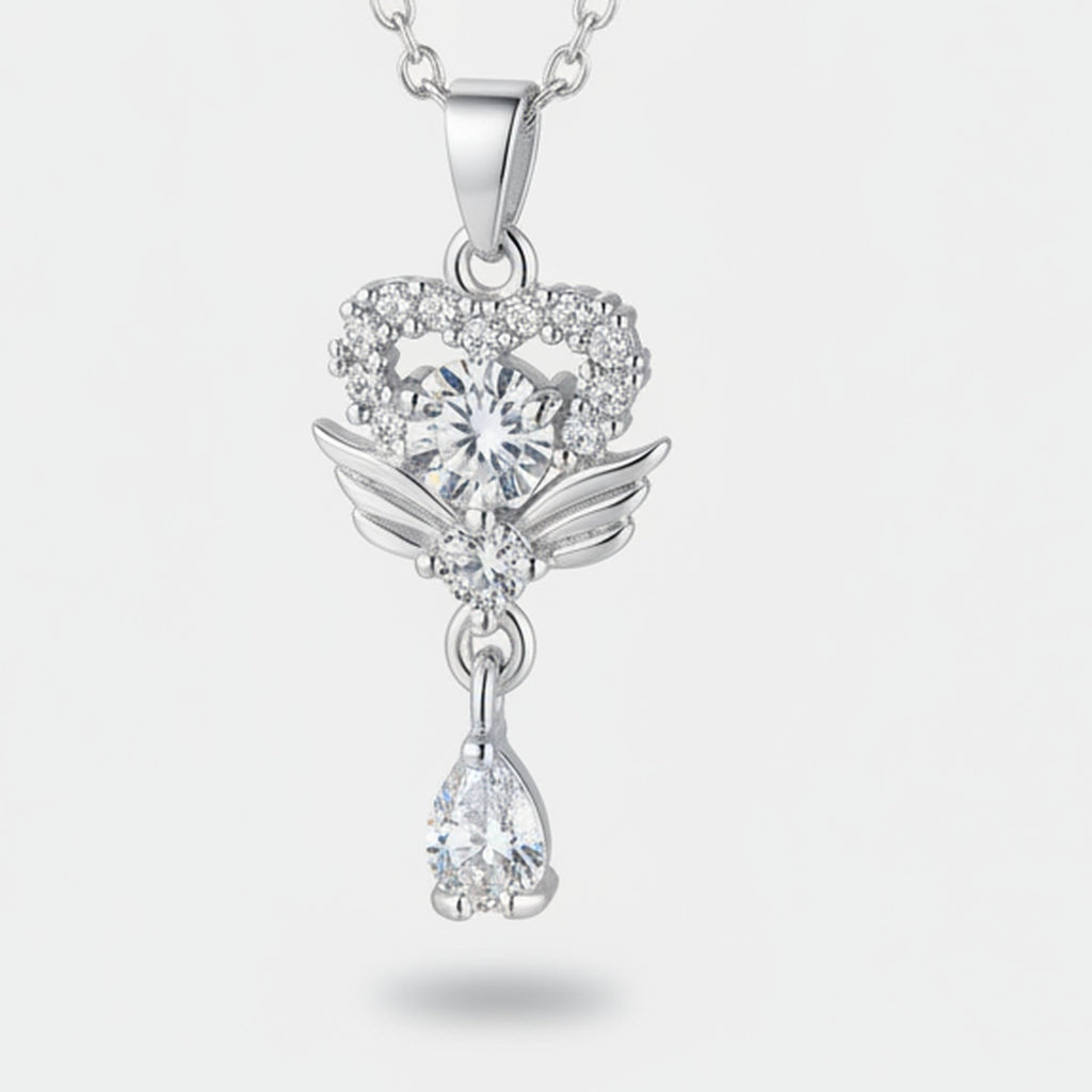 Pearl Shell Pendant Chain Necklace - 8171 Pearl Shell Necklace - Silver – jewelry (view 1)