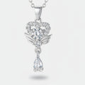 Pearl Shell Pendant Chain Necklace - 8171 Pearl Shell Necklace - Silver – jewelry (view 1)